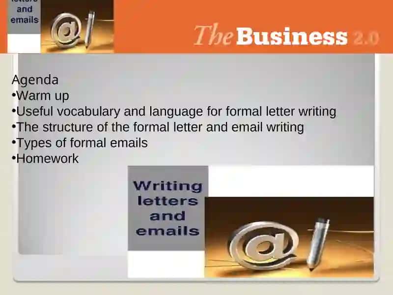 Formal letter and email writing 2