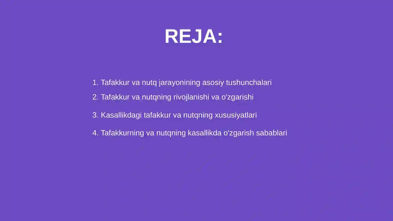 Tafakkur va nutq jarayoni 2