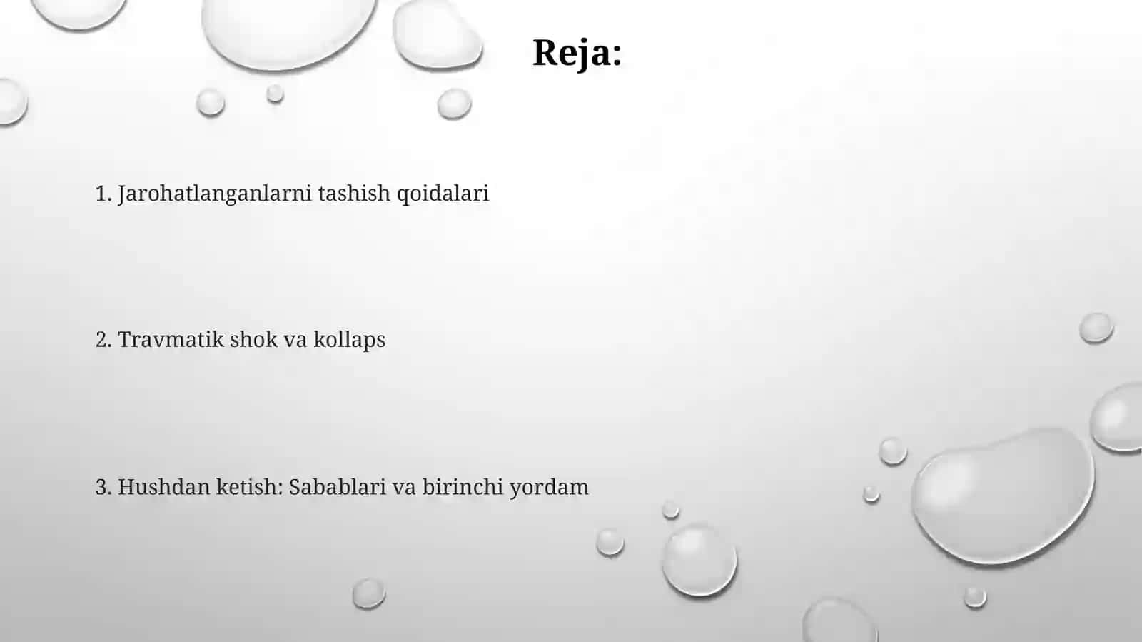 Jarohatlanganlarni tashish qoidalari 2