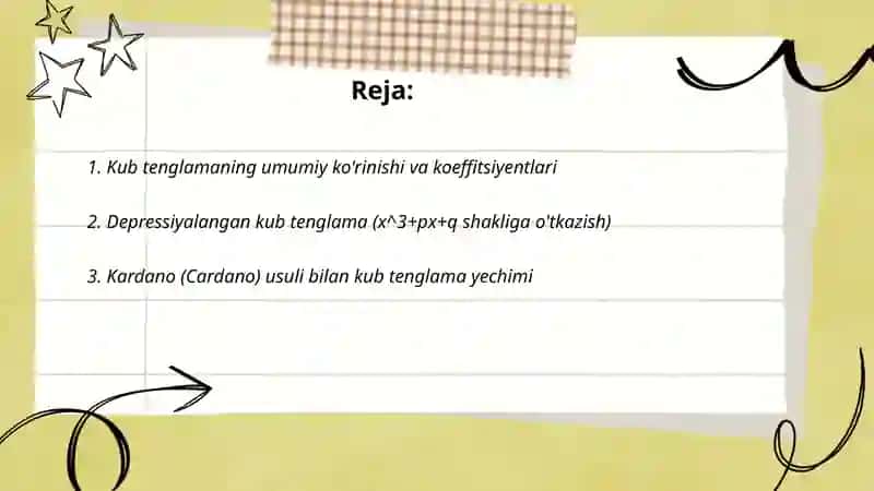 Kub tenglama 2