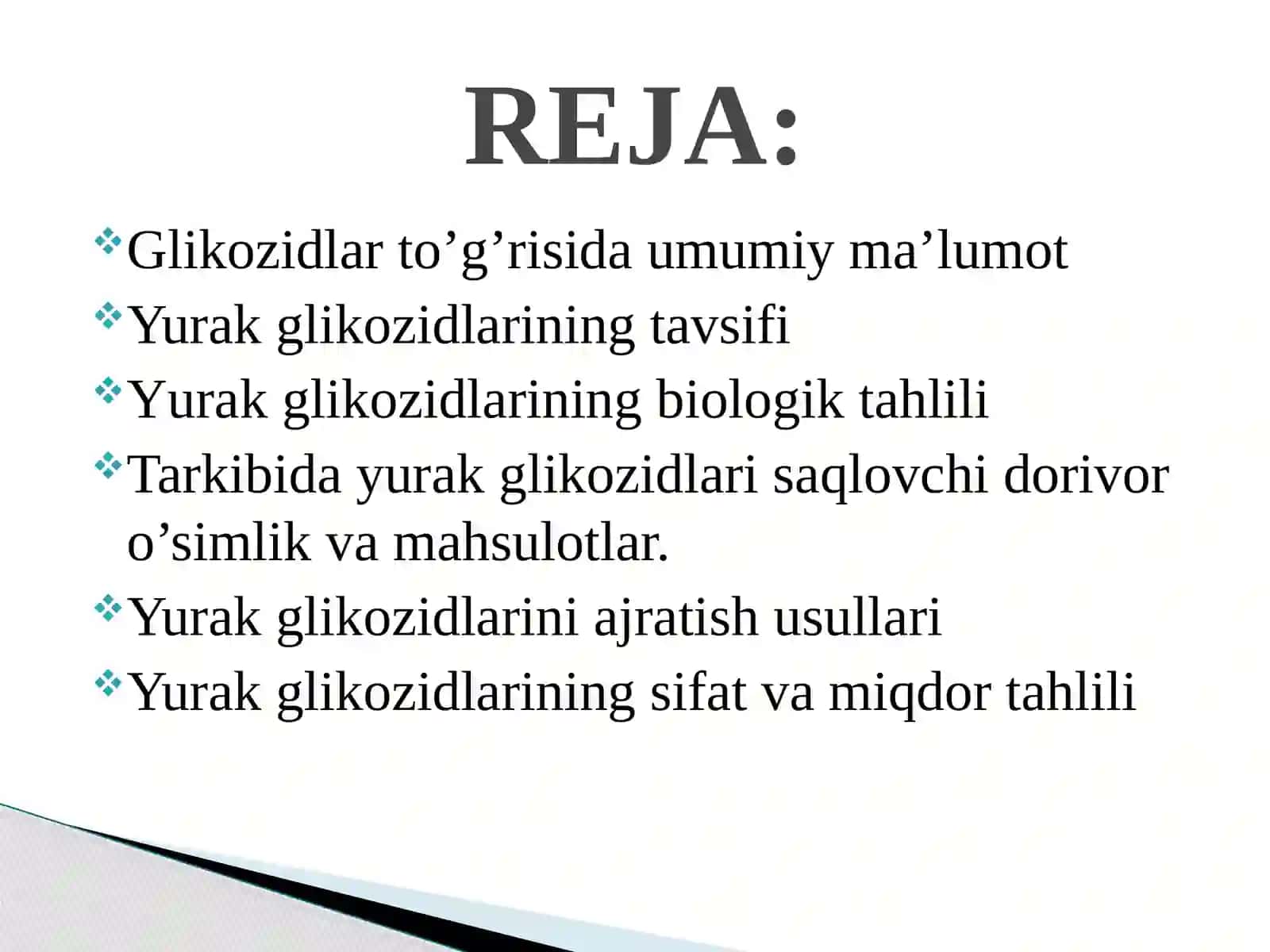 Glikozidlar 2