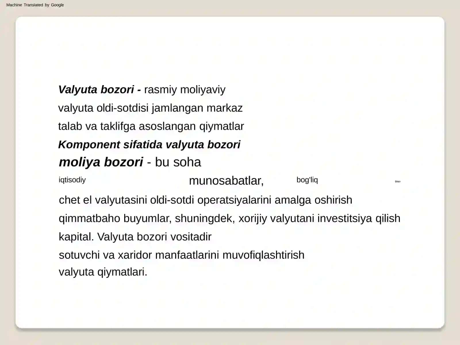 Valyuta bozori 2