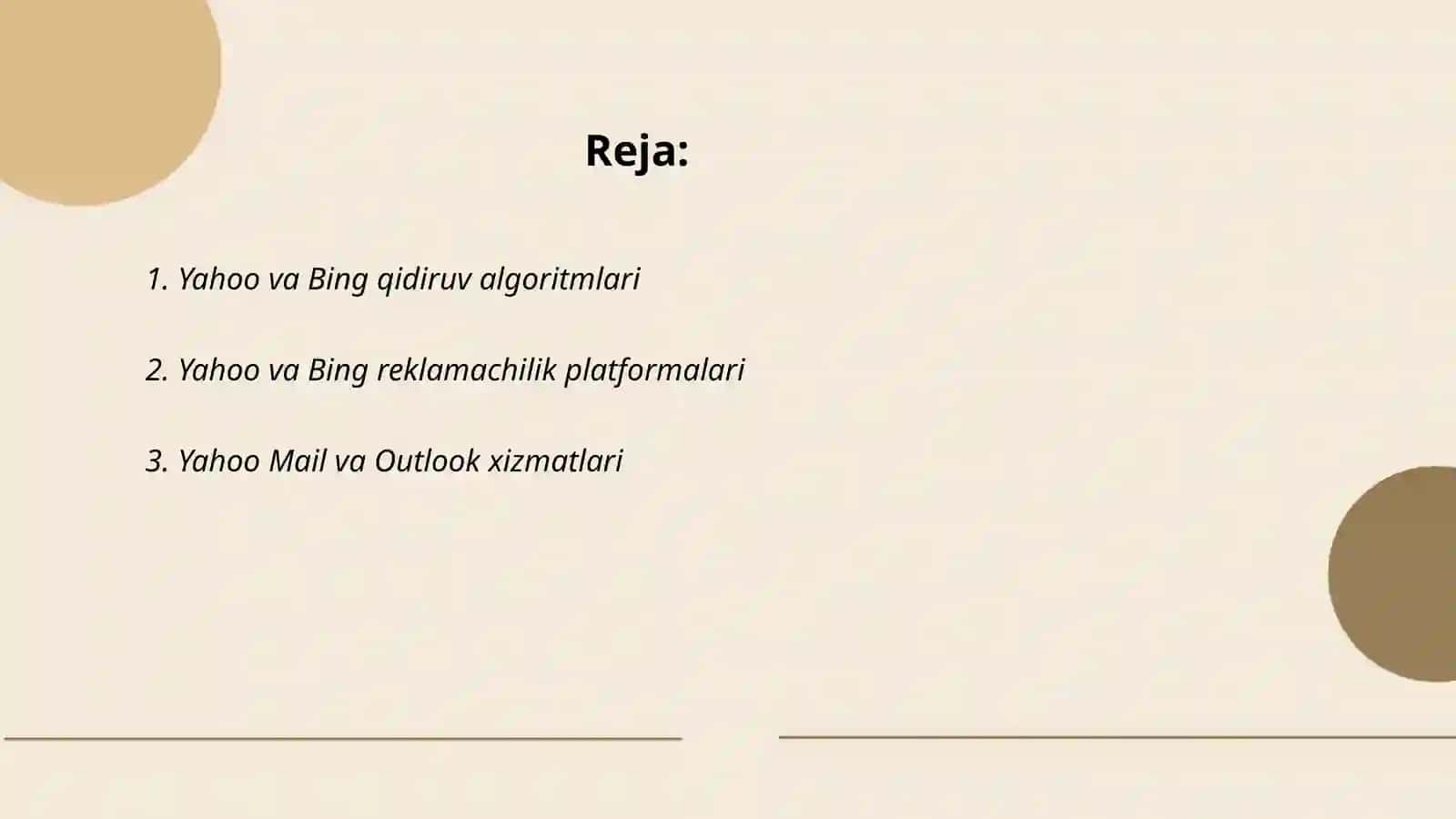 Yahoo va Bing qidiruv algoritmlari 2