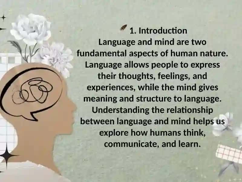 Ppt about language&mind 2
