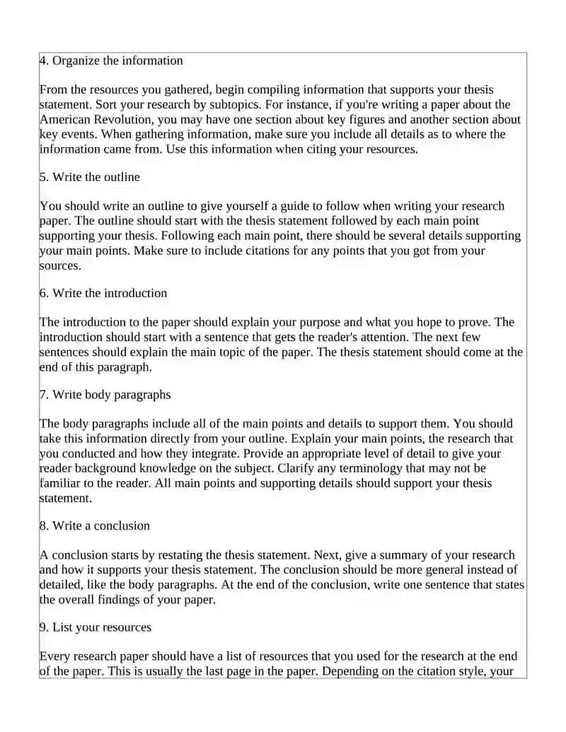 How to Write a Research Paper Step by Step 2