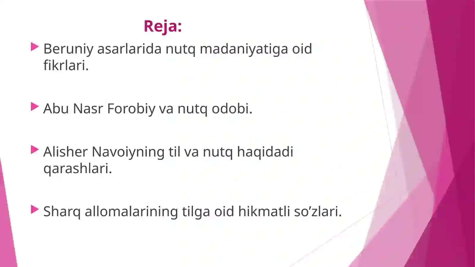 Sharq mutafakkirlarining tilga oid qarashlari 2