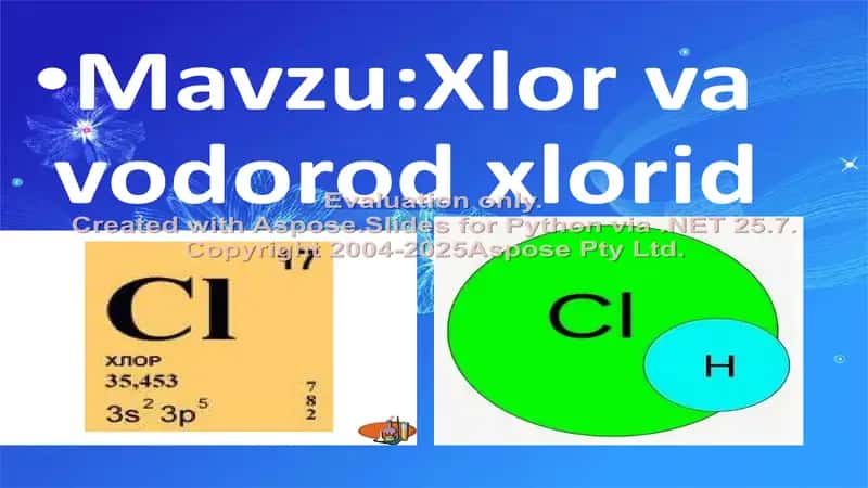Xlor va vodorod xlorid 2
