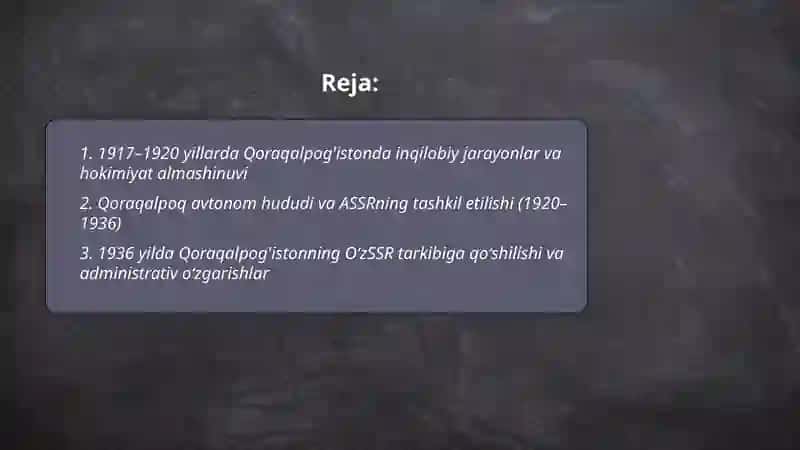 1917-1991-yillarda Qoraqalpog'iston 2