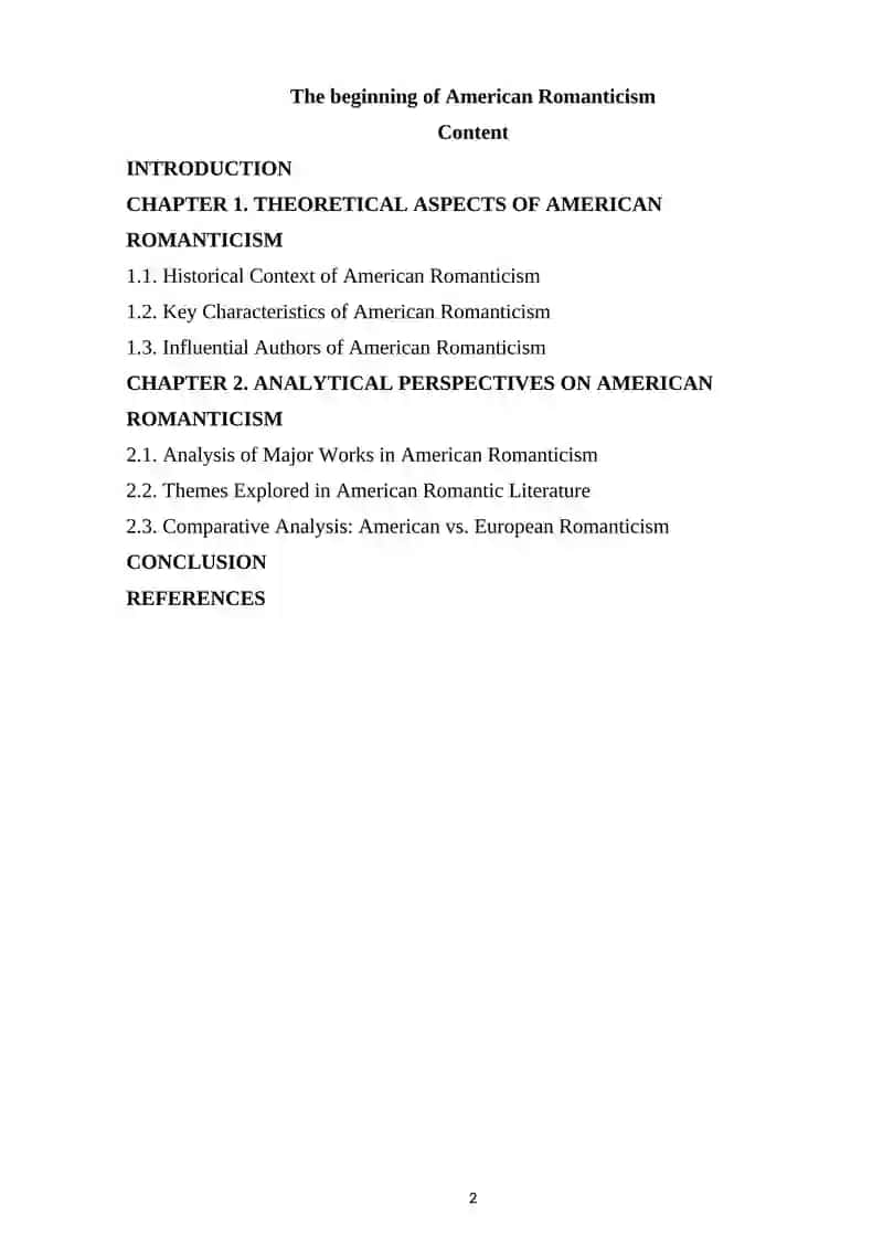 American Romanticism 2