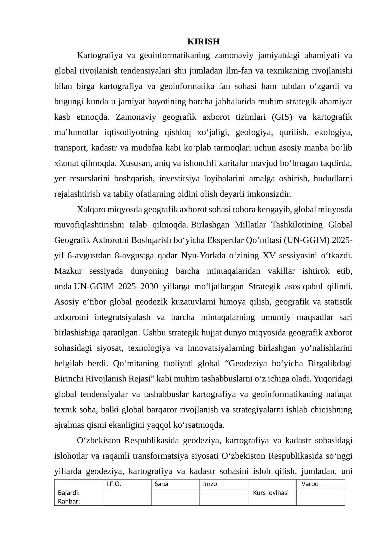 Geodeziya va Geoinformatika 2