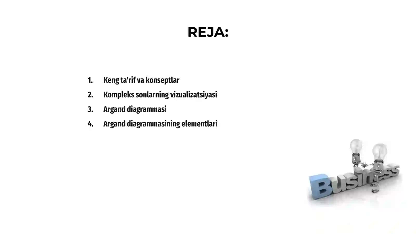 Kompleks sonlarning geometrik tasviri 2