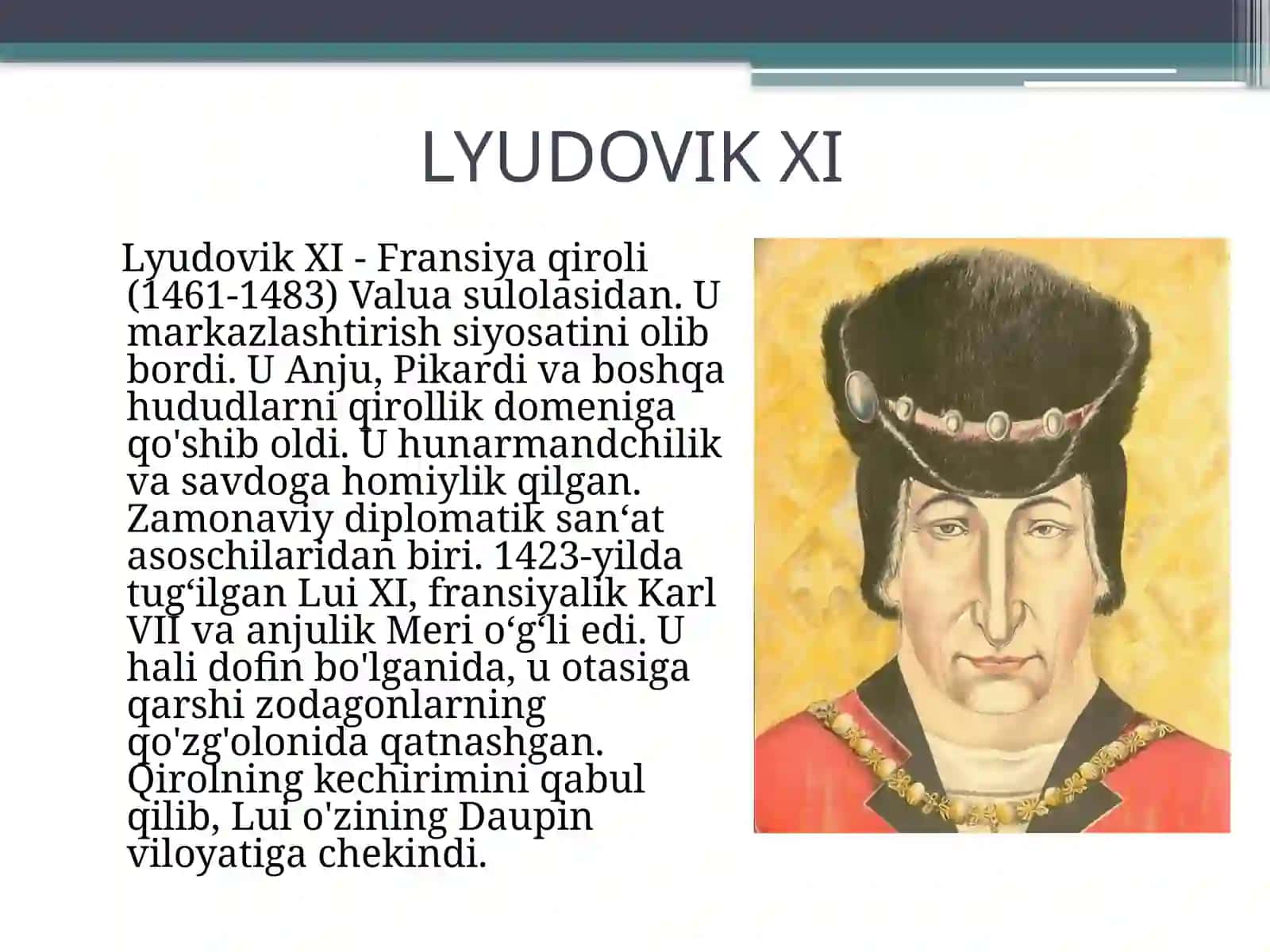LYUDOVIK XI DIPLOMATIYASI 2