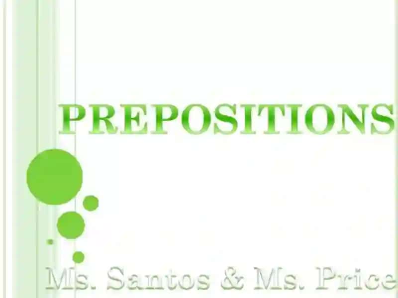 Prepositions and Shops 2