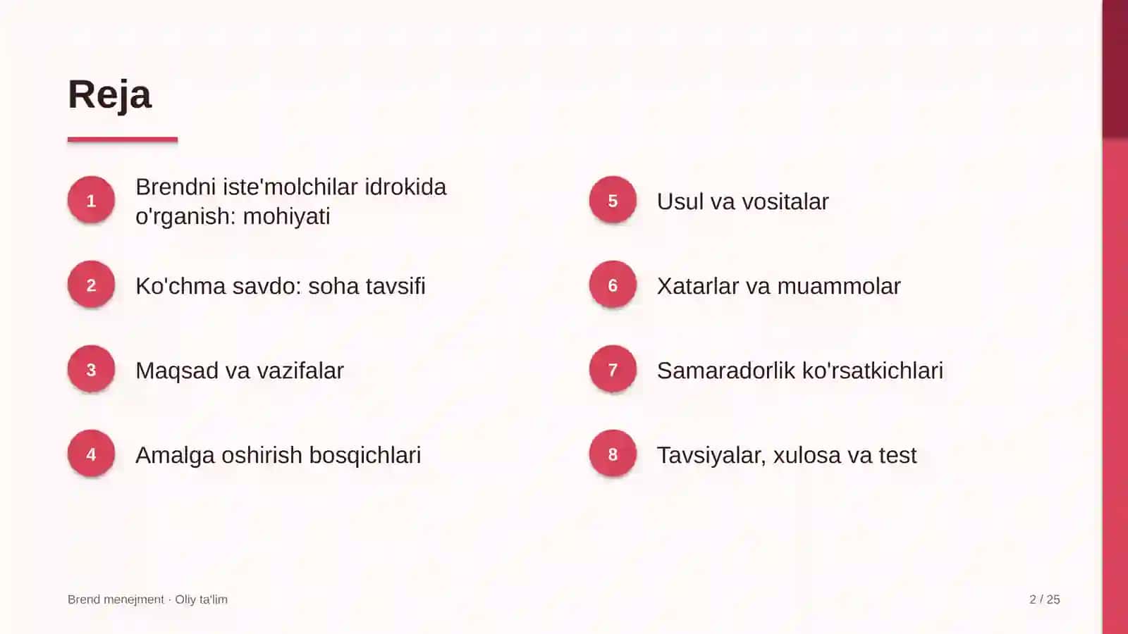 Ko'chma savdoda brendni iste'molchilar idrokida o'rganish 2