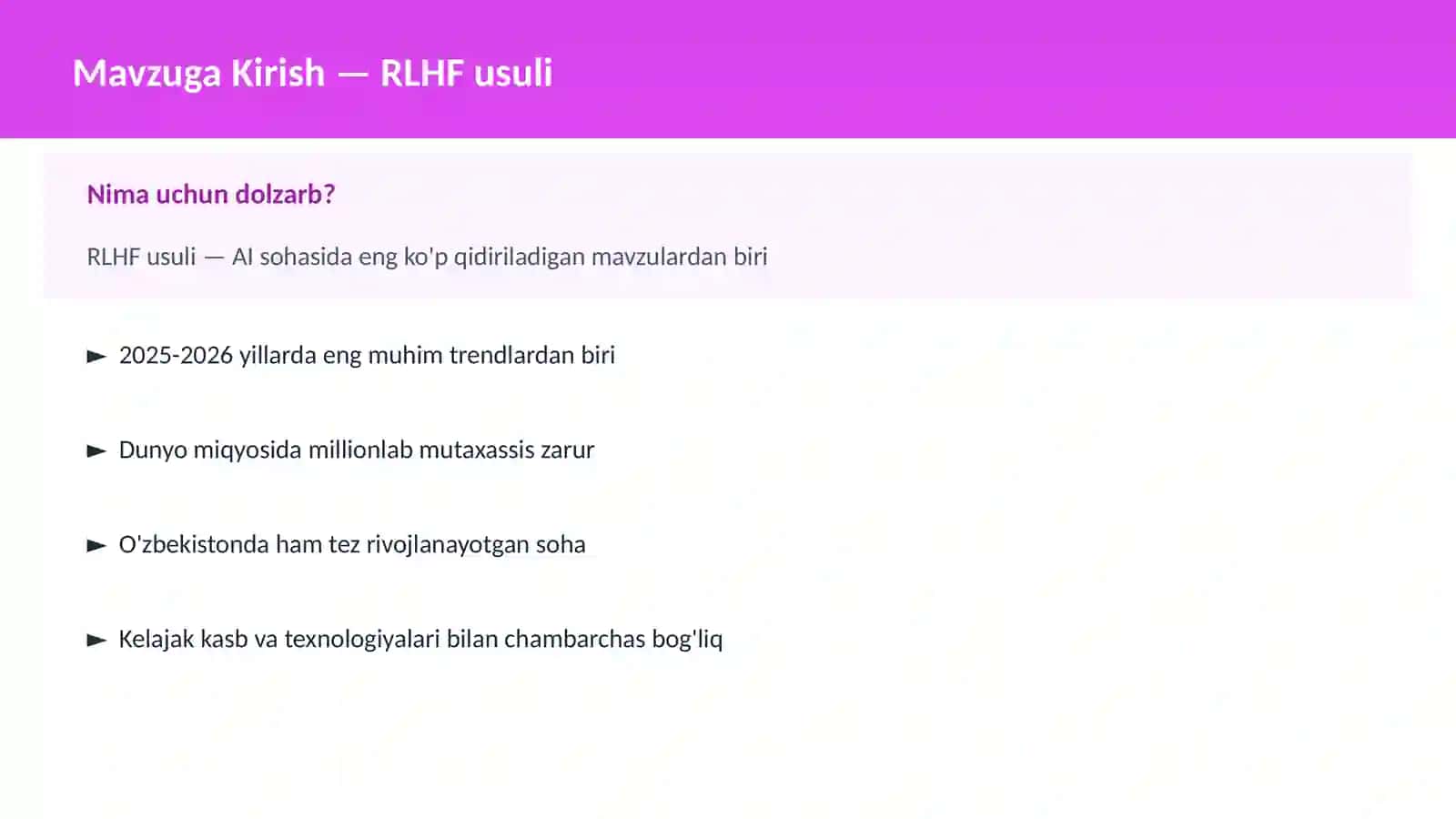 RLHF usuli 2