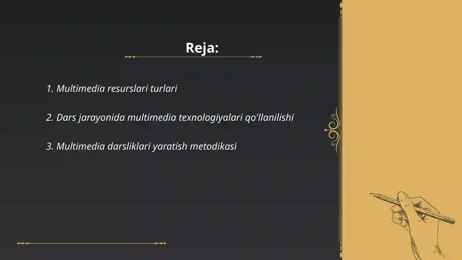 Multimedia resurslaridan foydalanish metodikasi 2