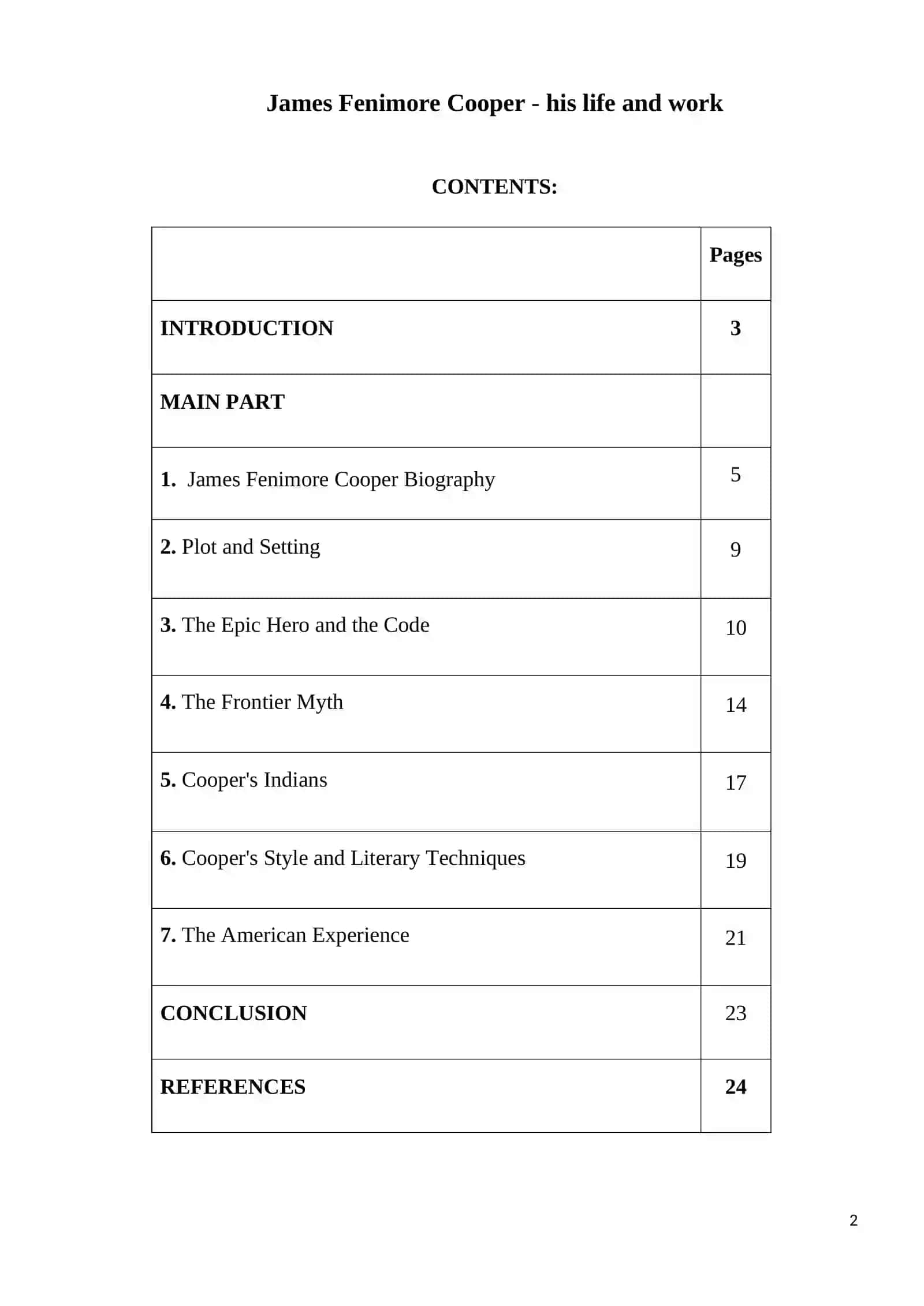 James Fenimore Cooper - his life and work 2