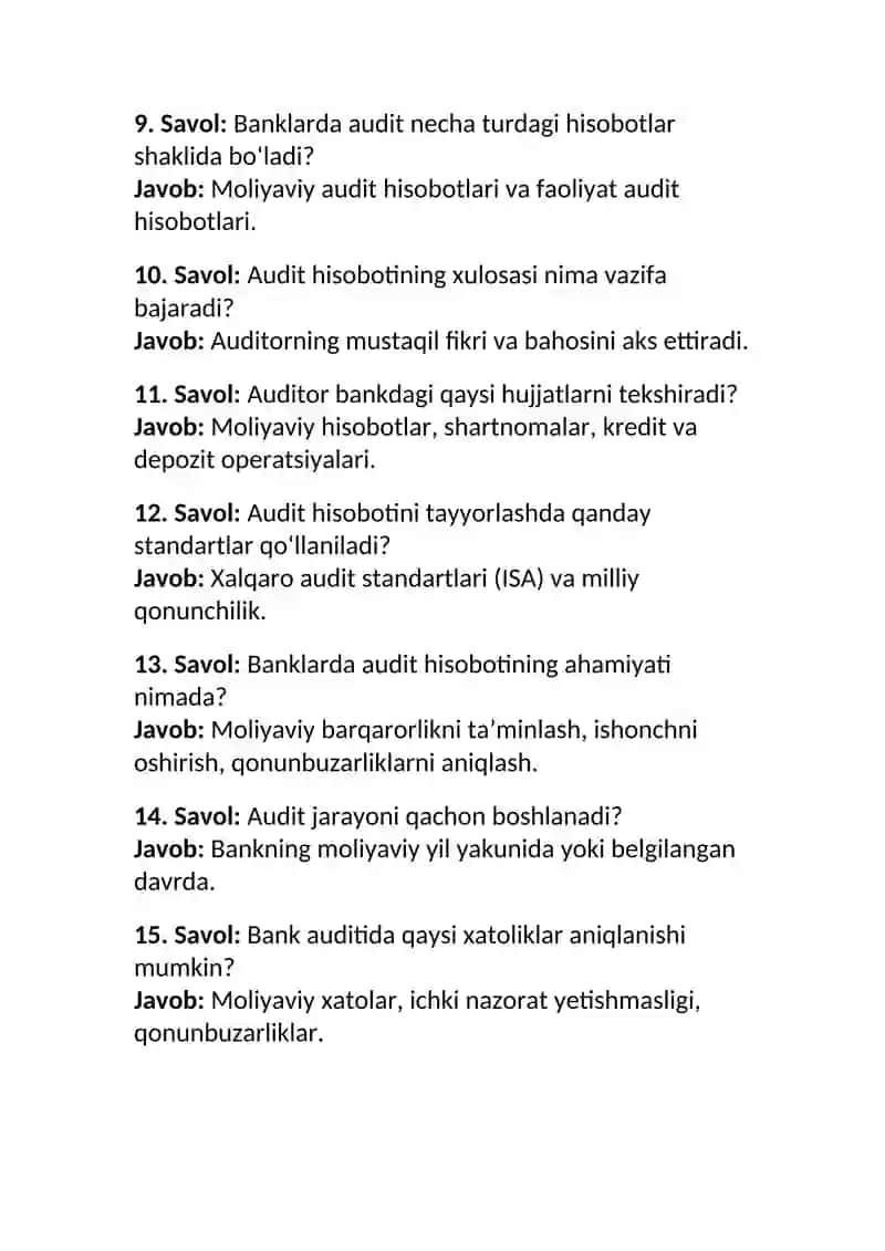 Bank audit hisoboti 2