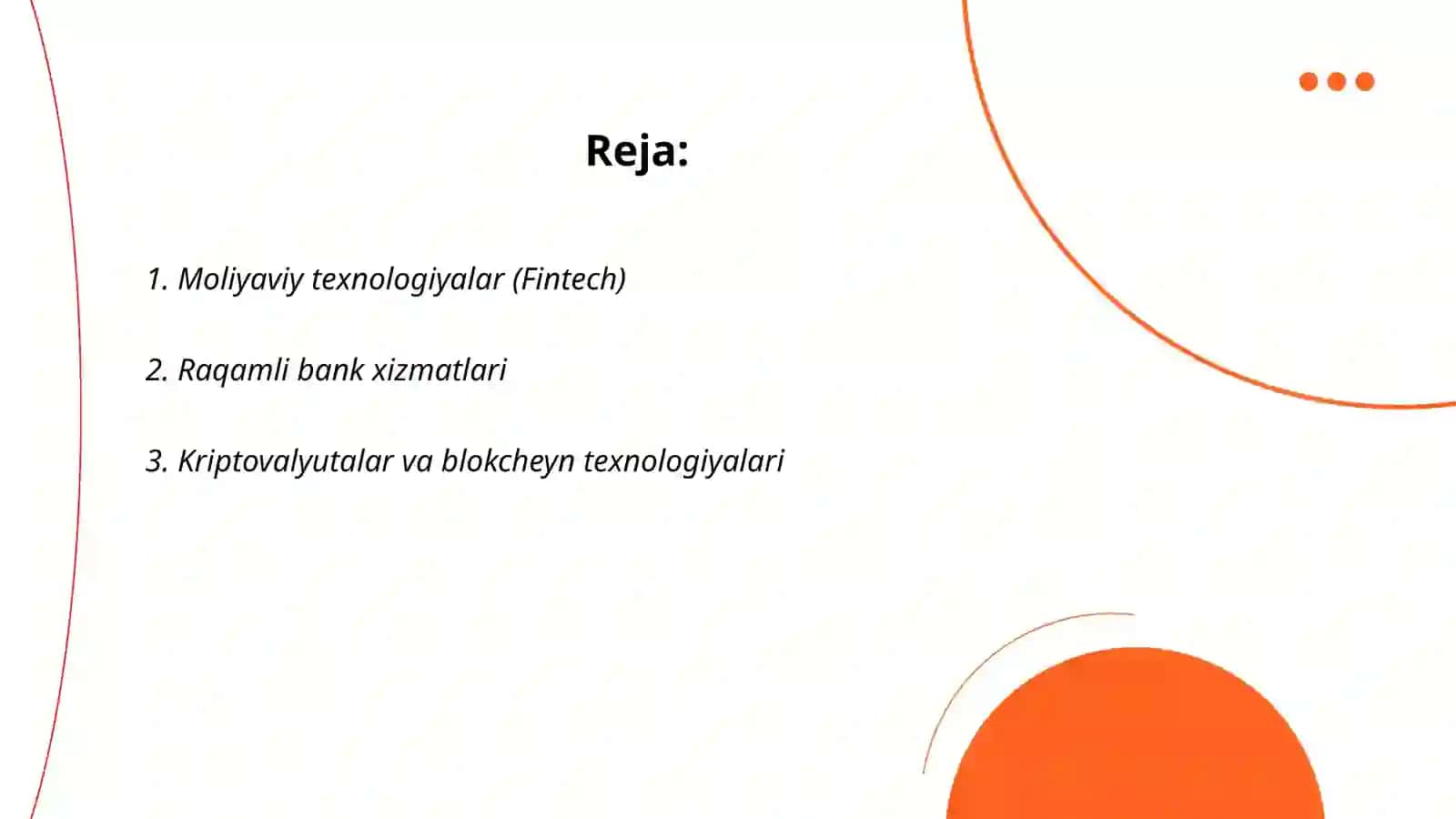 Zamonaviy moliyaviy tashkilotlar 2