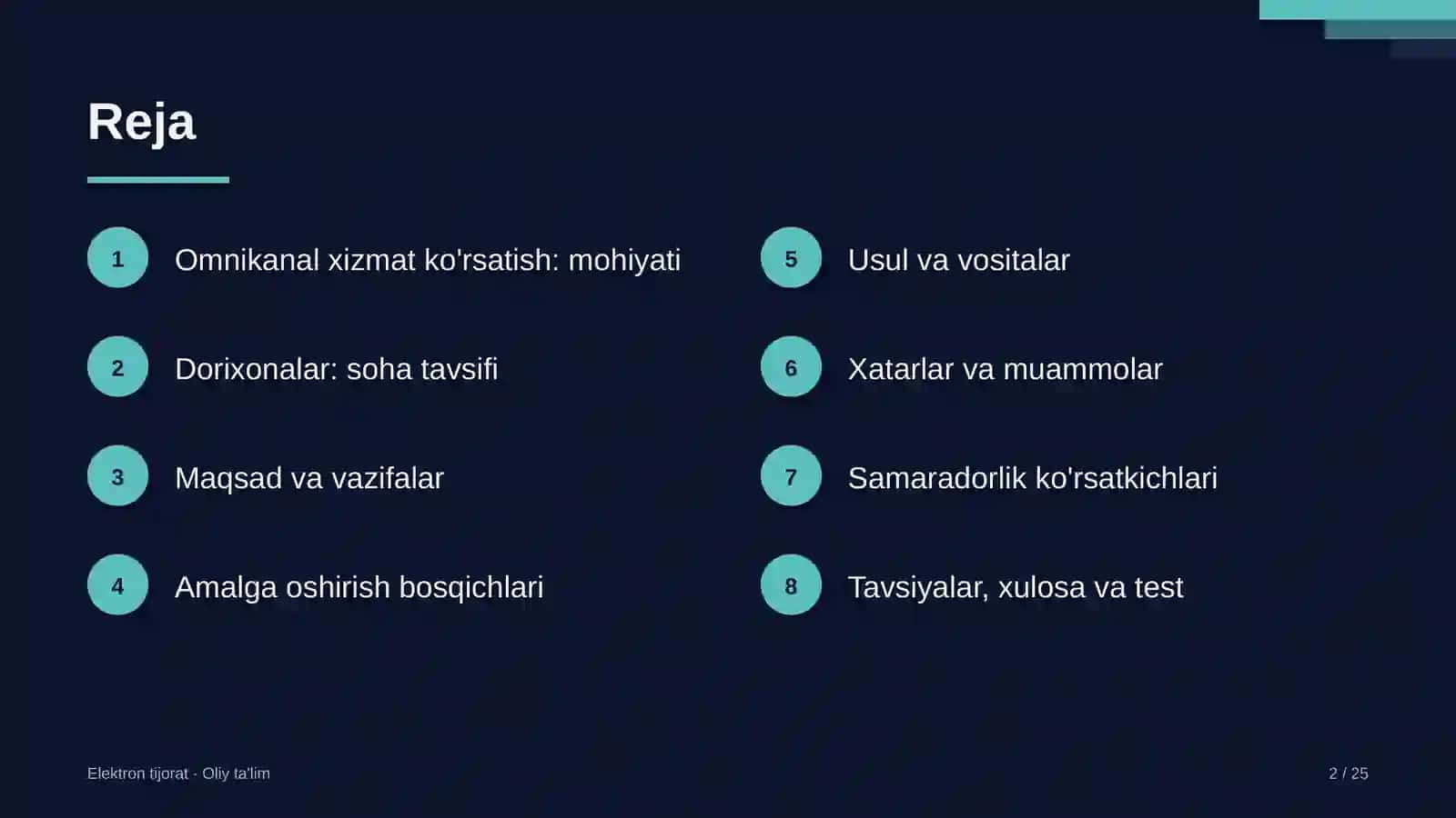 Elektron TIJORAT · OLIY TA'LIM 2