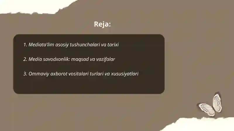 Mediata'lim asoslari 2