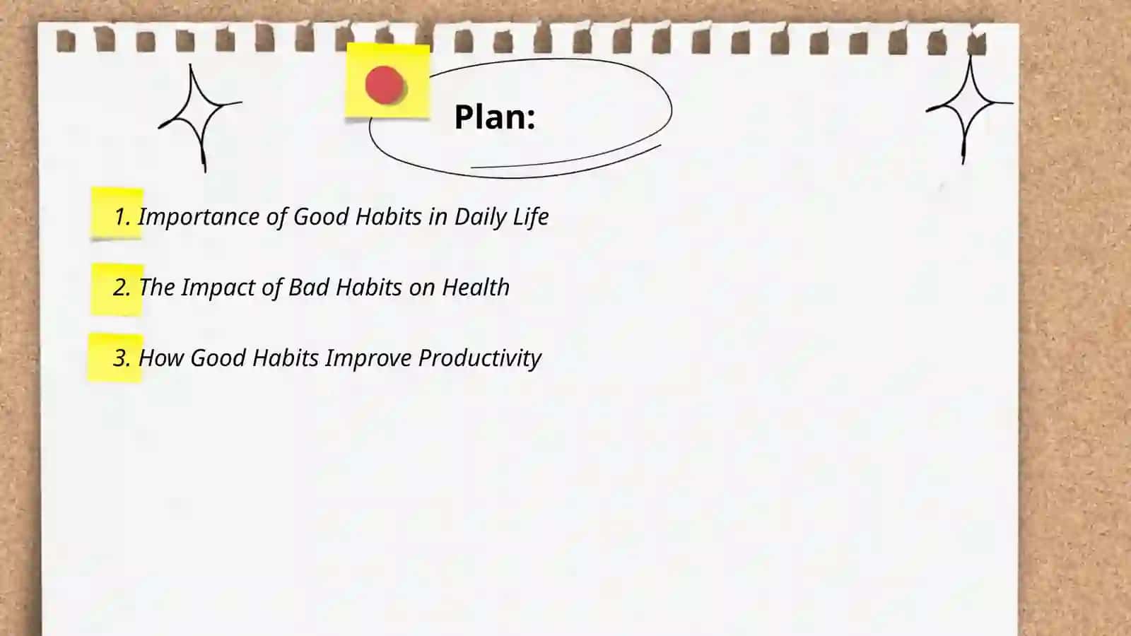Good and bad habits 2