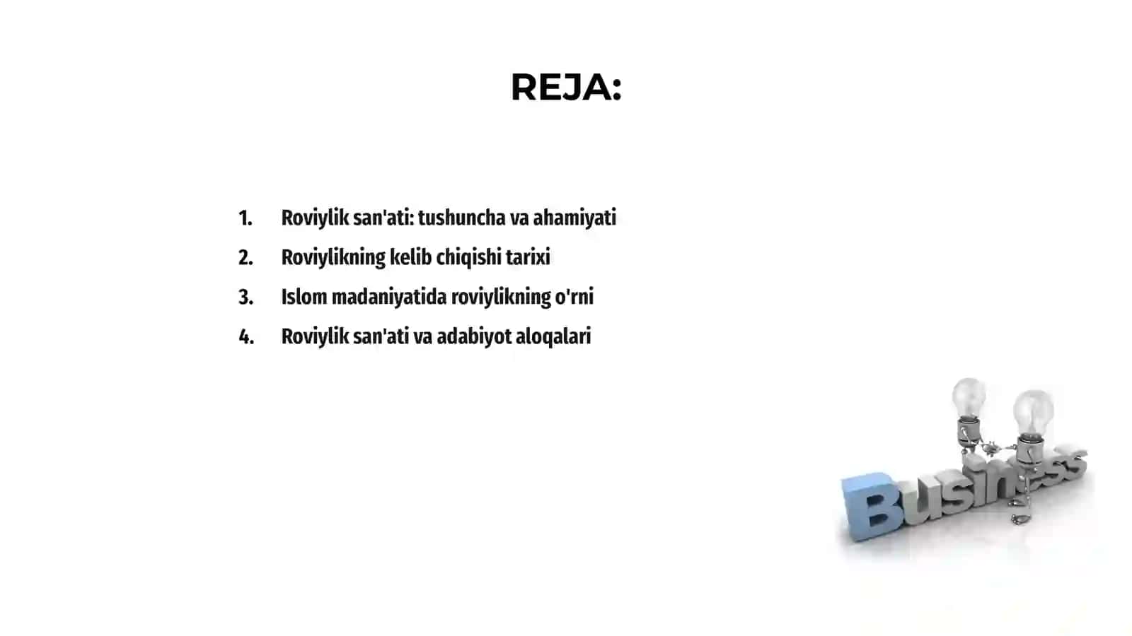 Roviylik san'ati haqida tushuncha 2