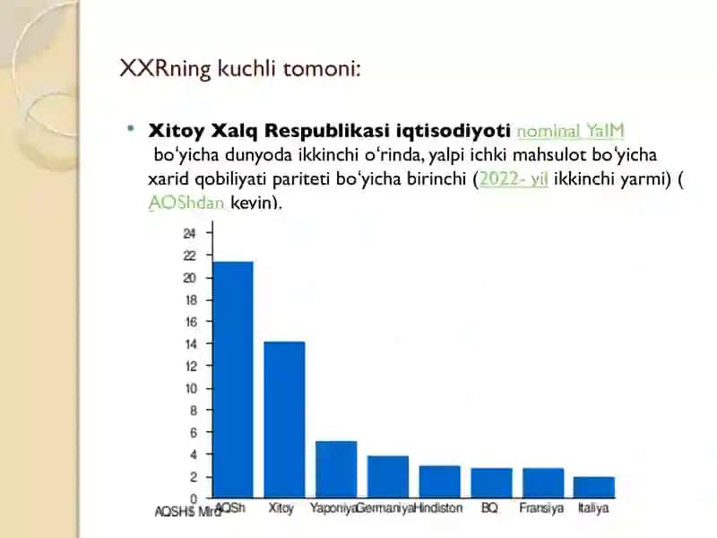 Xitoy S.W.O.T tahlili 2