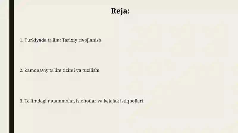 Turkiya ta'limi: tarixi va buguni 2