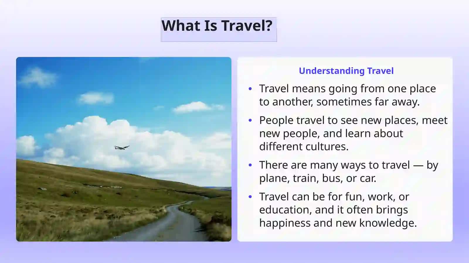 Talking About Travel Experiences 2