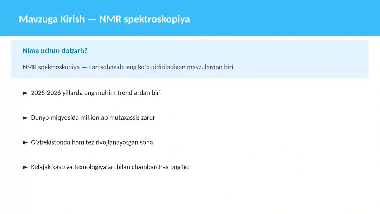 NMR spektroskopiya 2