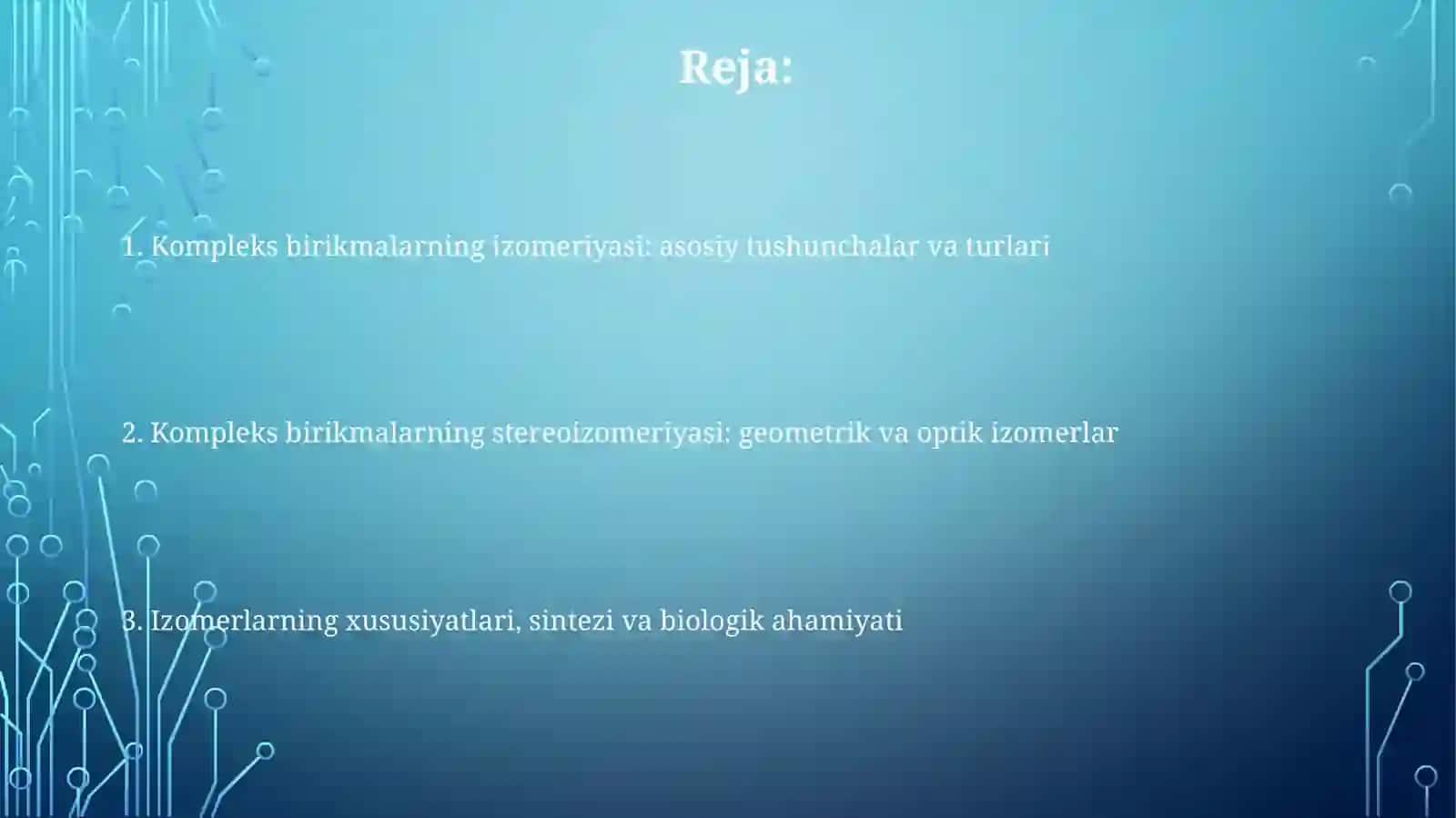 Kompleks birikmalar izomeriyasi 2