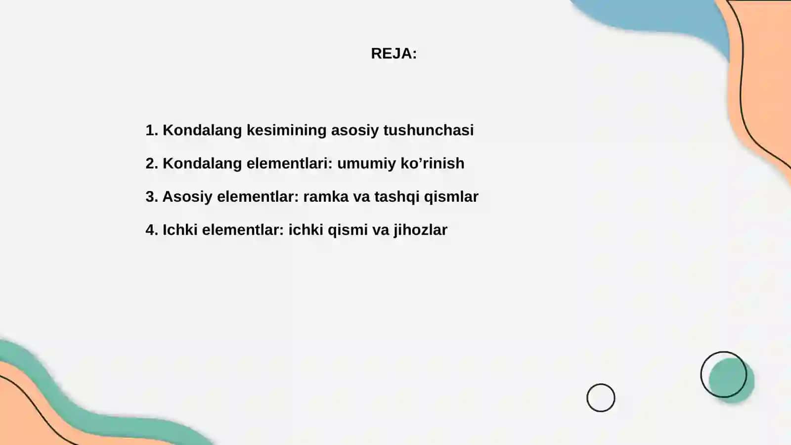 Kondalang kesim elementlari 2