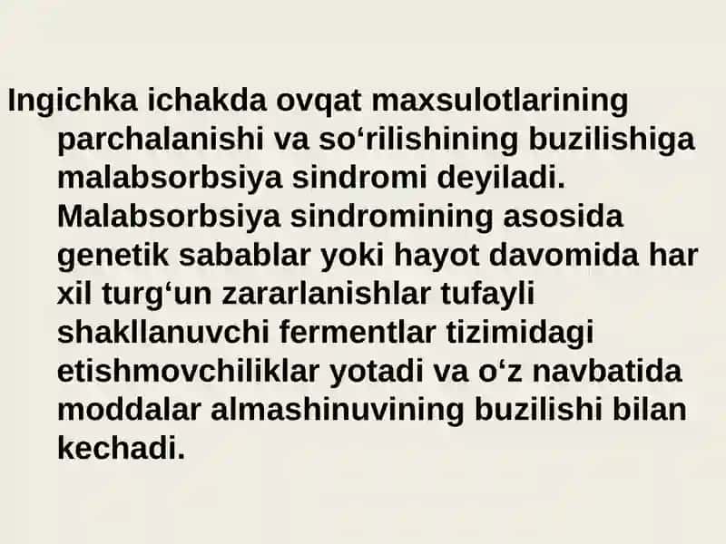 Malabsorbsiya sindromi 2