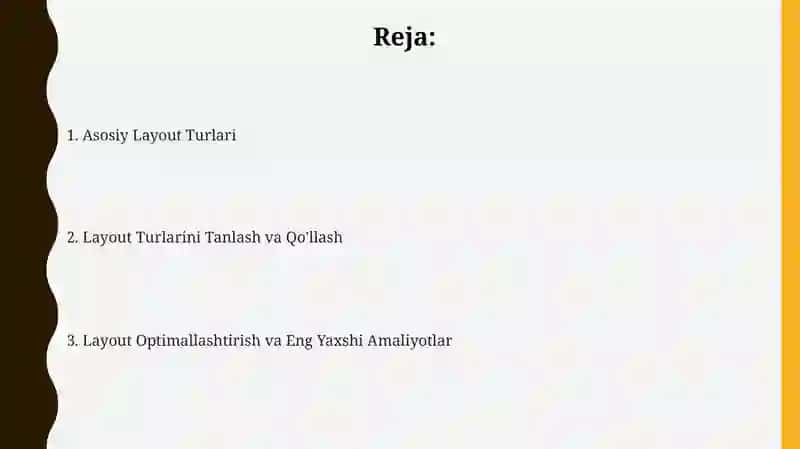 Layout turlari 2