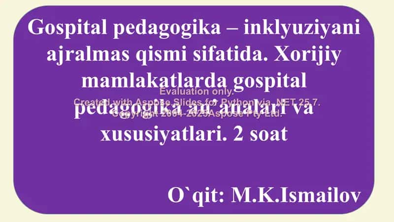Gospital pedagogika 2