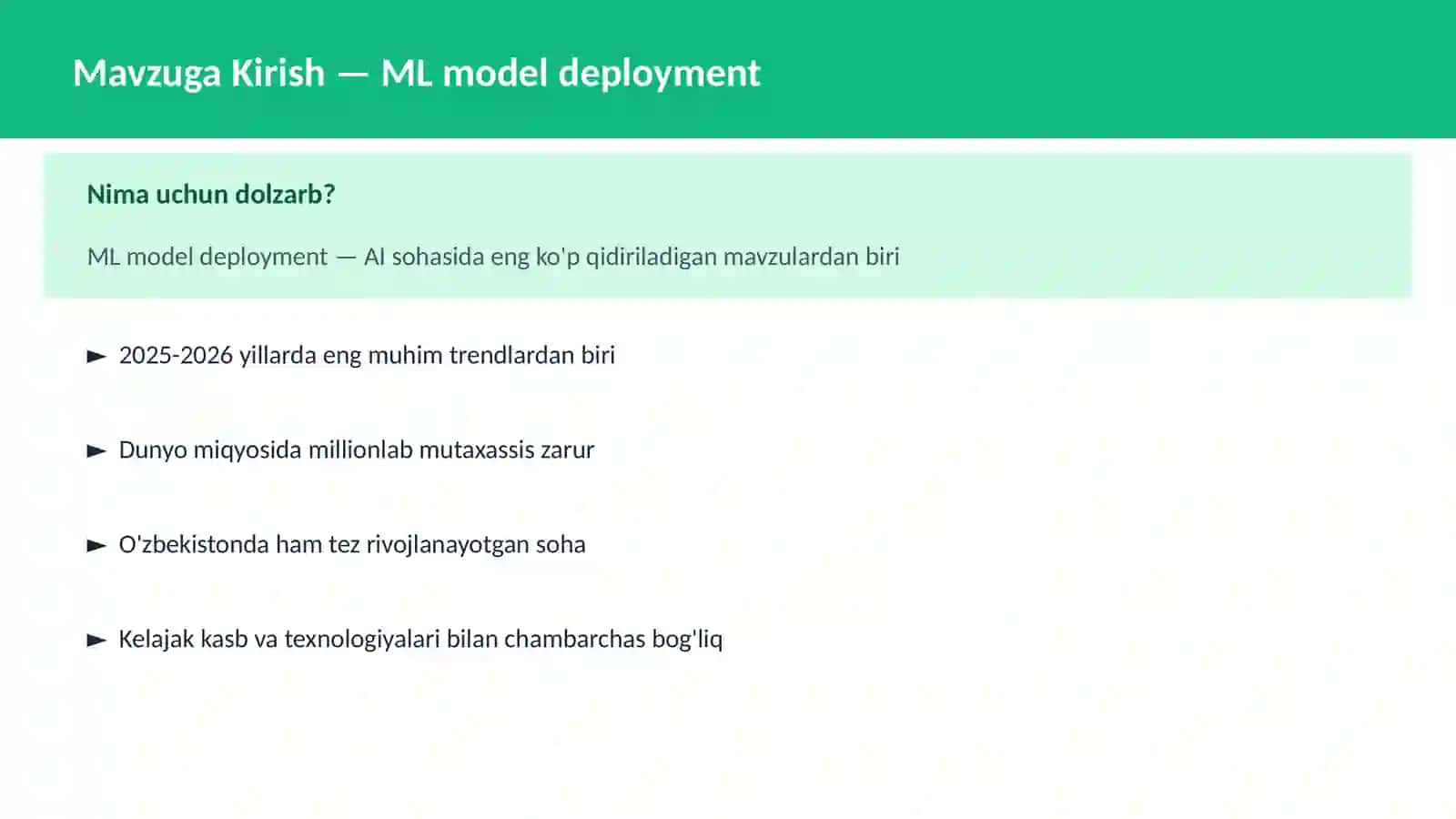 ML model deployment 2