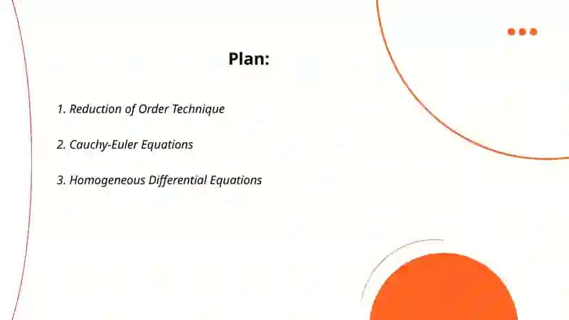 Higher order differial equations that can be reduced in order 2