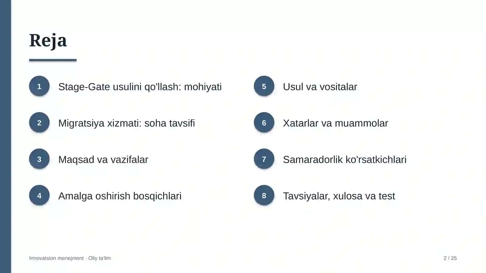 migratsiya xizmatida stage gate usulini qo'llash 3649 2