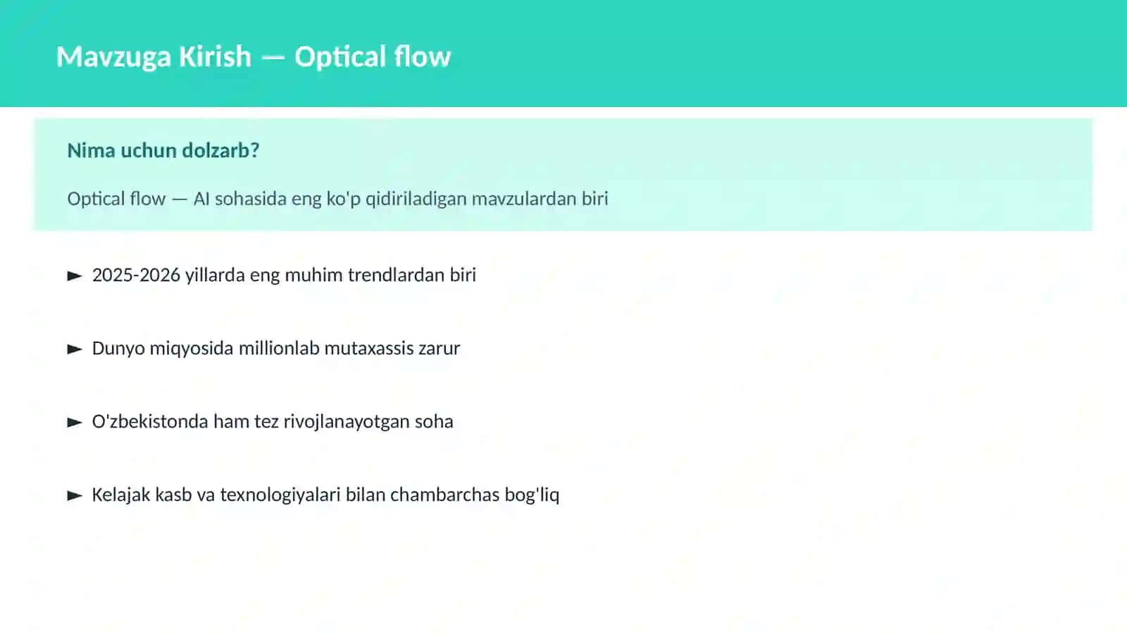 Optical flow 2