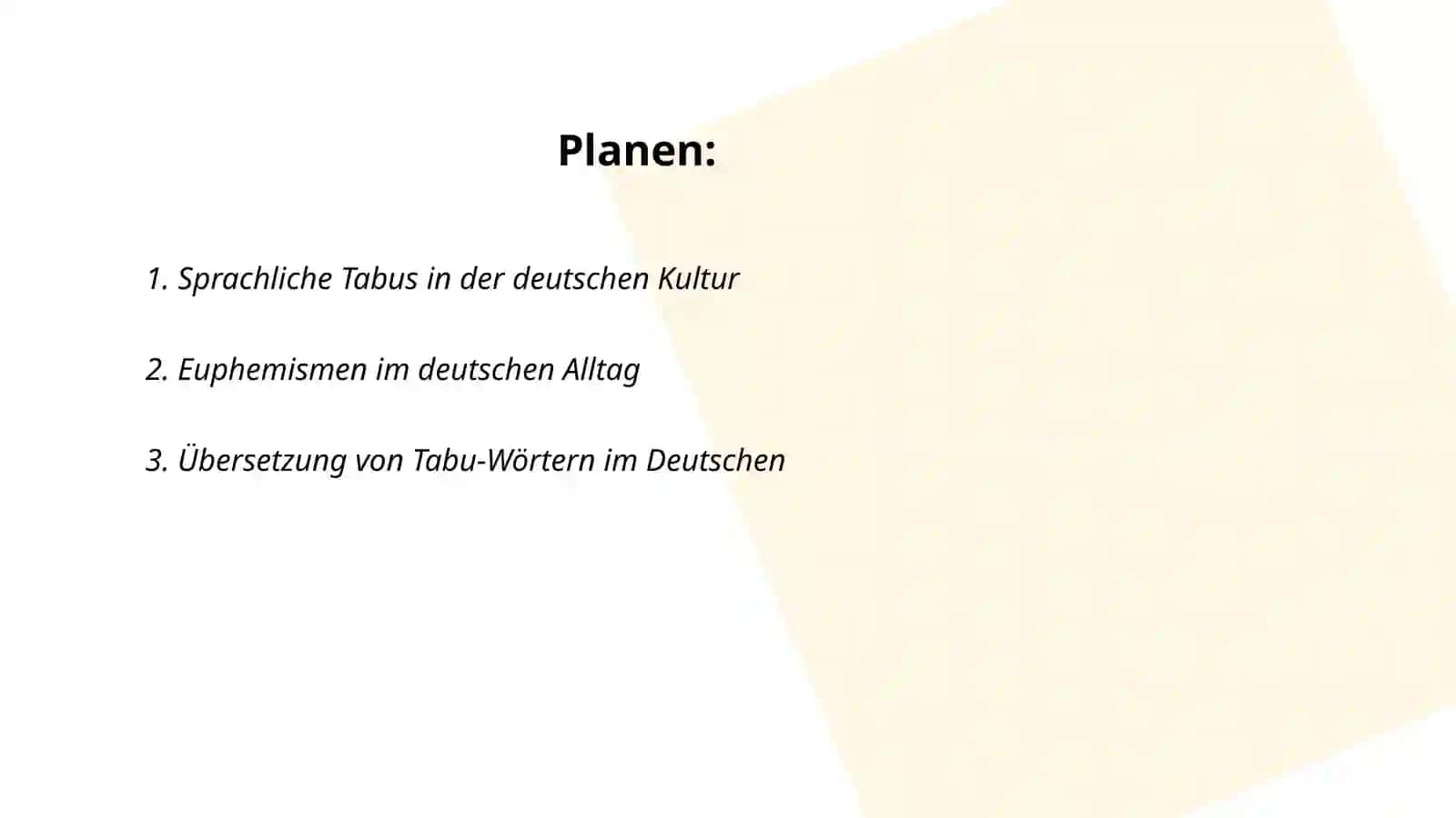 Tabu und Euphemismen in der Übersetzung 2