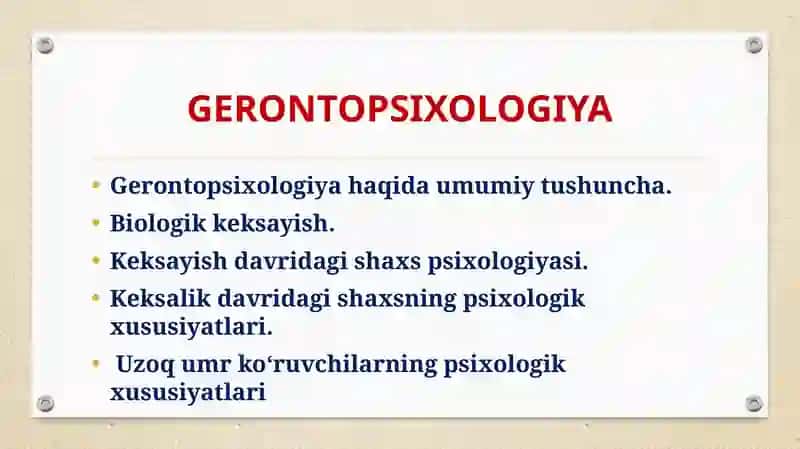GERONTOPSIXOLOGIYA 2