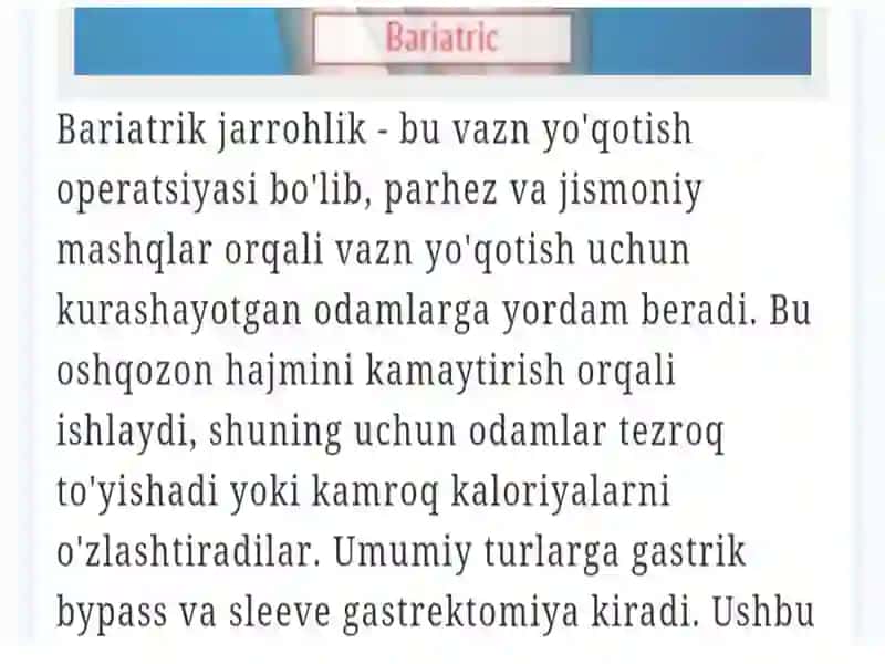 Bariatrikoperatsiyalar 2
