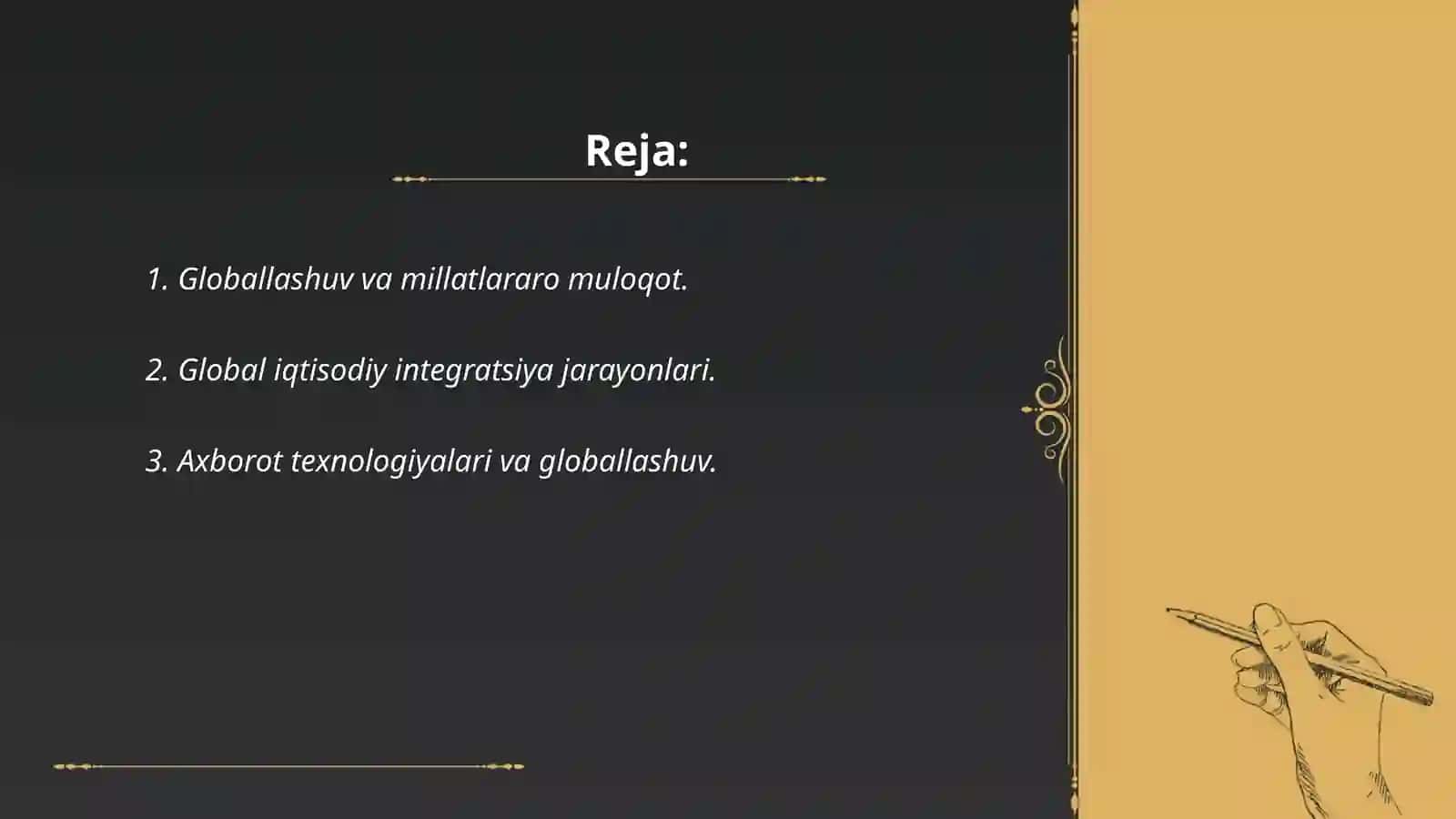 Globallashuv va millatlararo muloqot 2