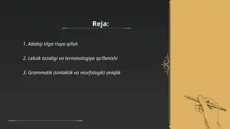 Nutq madaniyatining asosiy xususiyatlari 2
