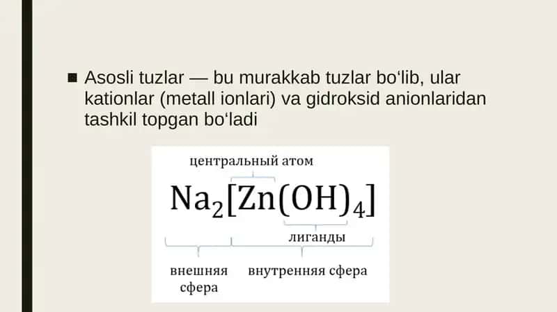 Asosli tuzlar 2
