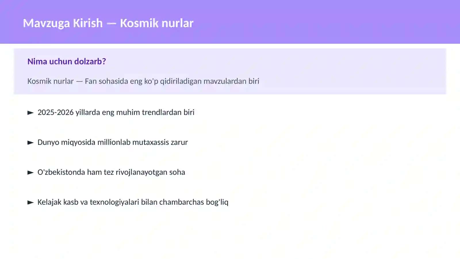 KOSMOSNI TADQIQ 2