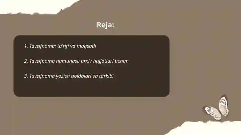 Tavsifnoma 2