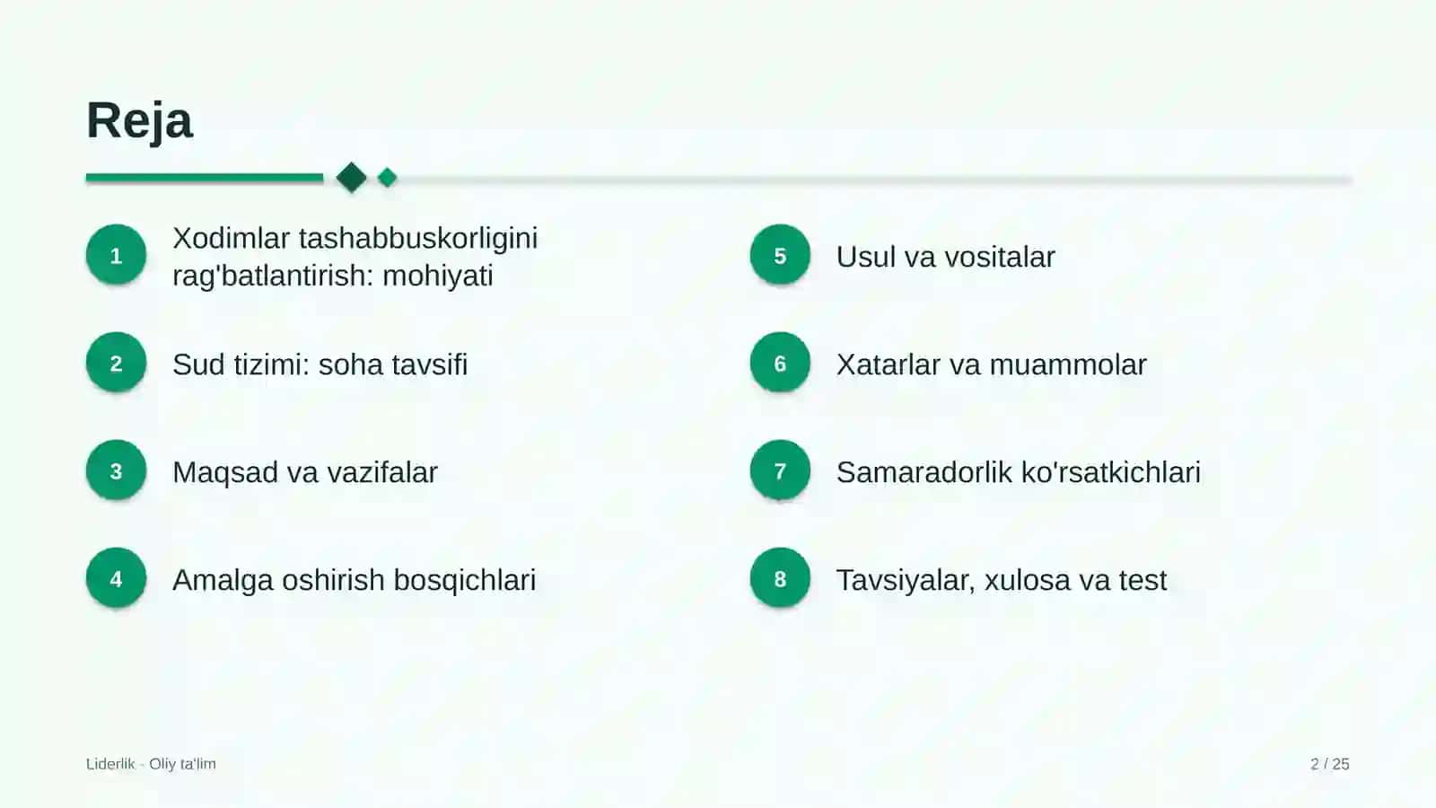 sud tizimida xodimlarning tashabbuskorligini rag'batlantirish 1990 2