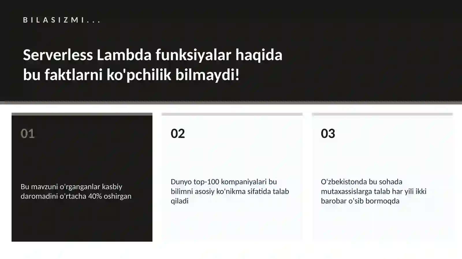 Serverless Lambda funksiyalar 2
